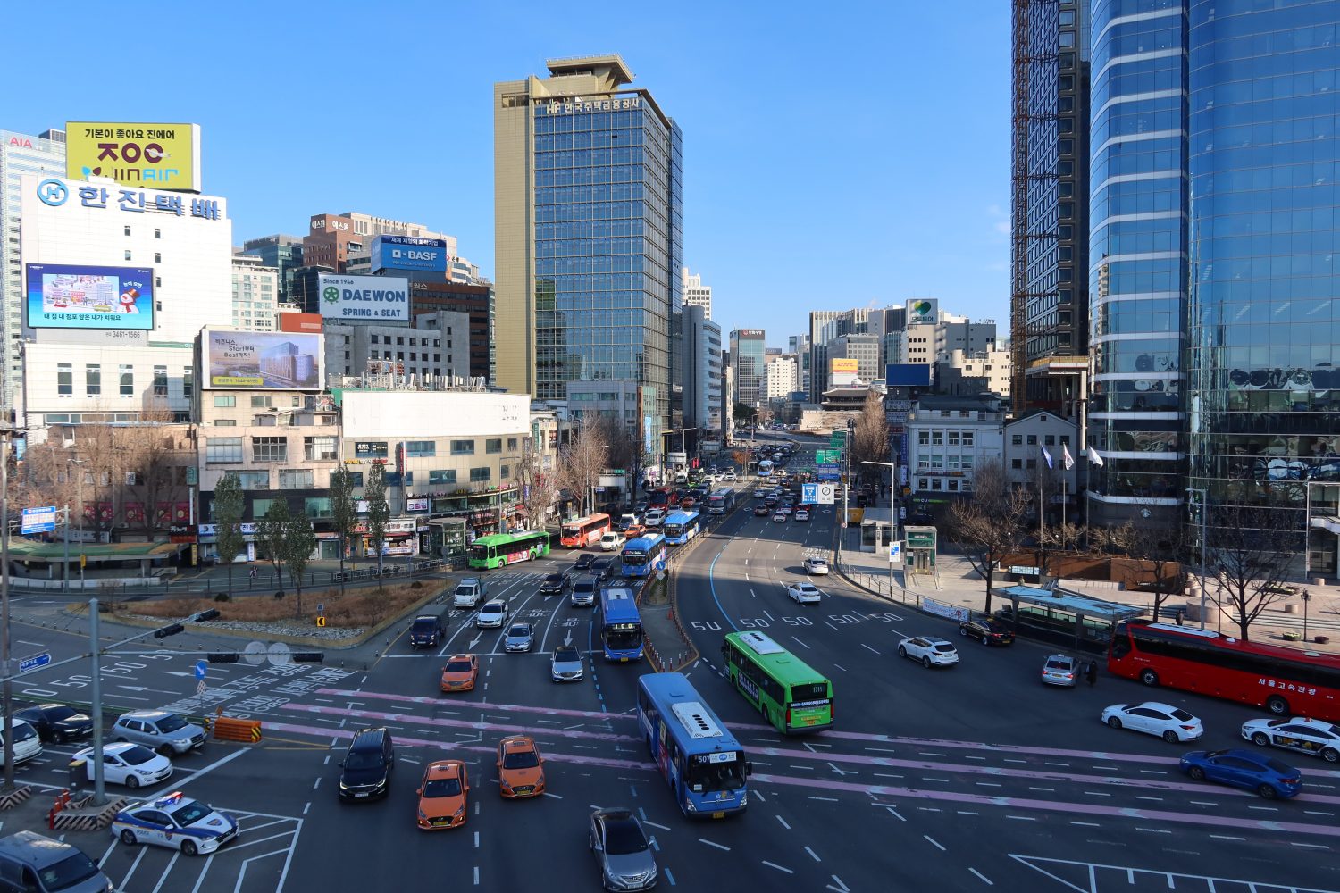 Seoul drones traffic