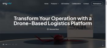 AnyMile Drone delivery Logistics mitsubishi