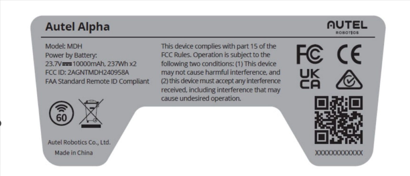 Новый дрон Autel Alpha получил одобрение FCC для запуска в США