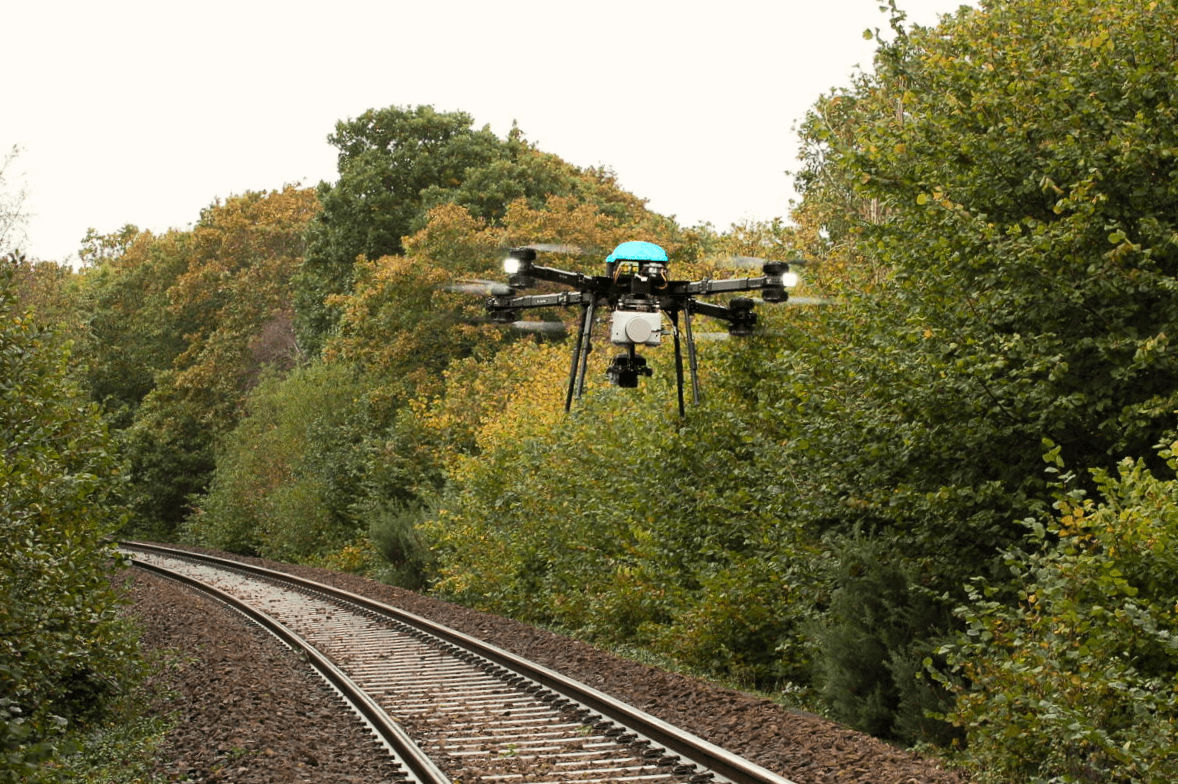 skyports drone rail