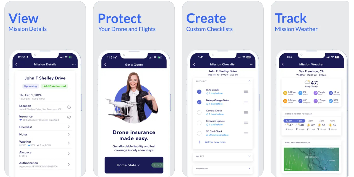 AutoPylot drone flight insurance app faa laanc