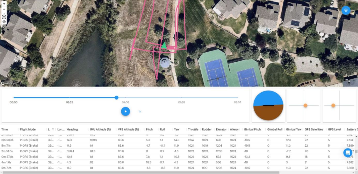 drone dji flight record log sync aloft