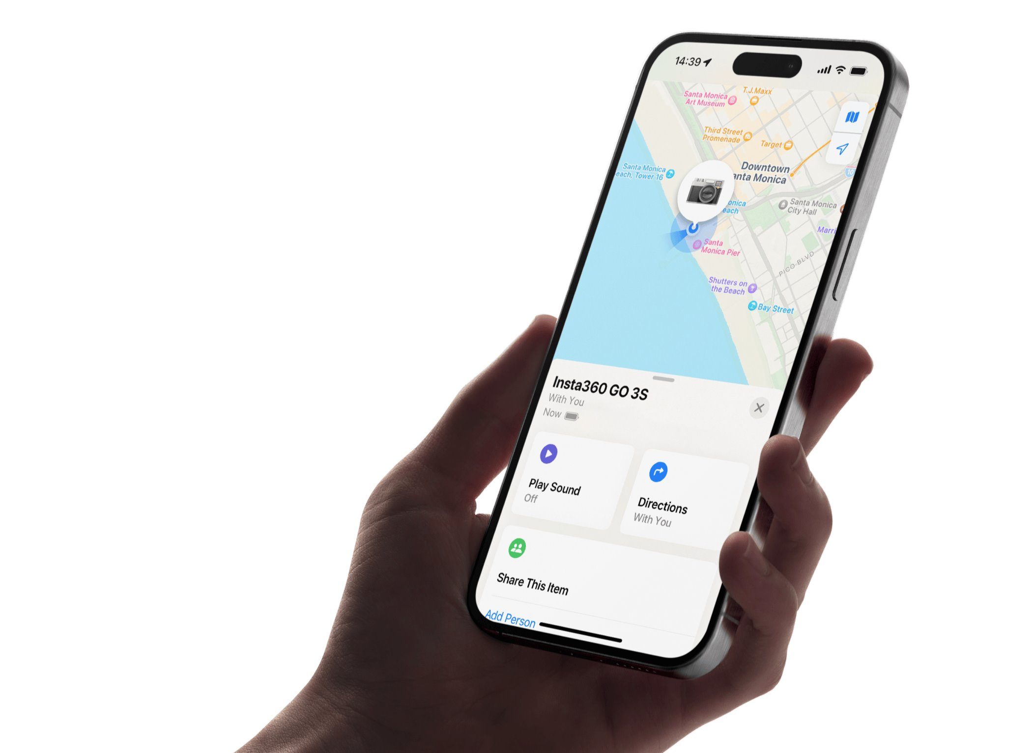 Крошечная экшн-камера GO 3S с разрешением 4K присоединилась к сети Apple Find My