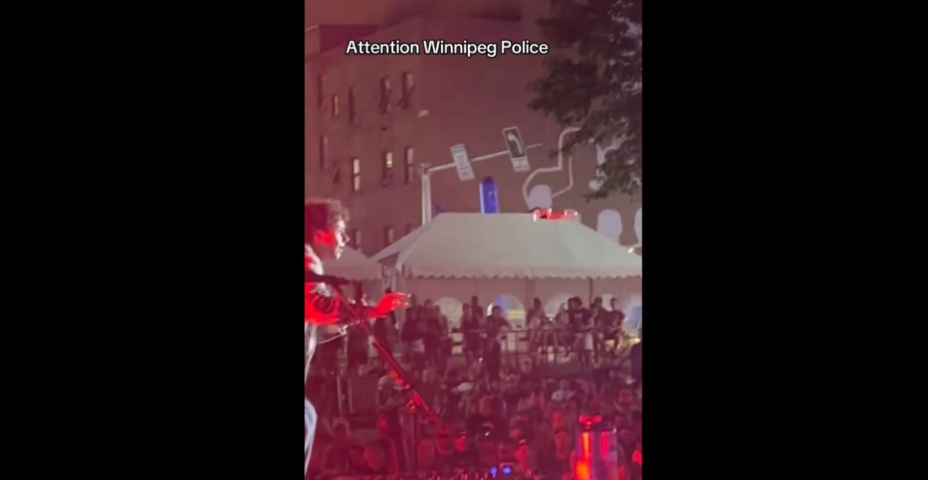 arkells illegal drone concert footage canada