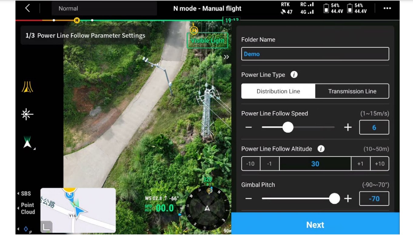 dji zenmuse l2 power line mapping drone payload firmware update