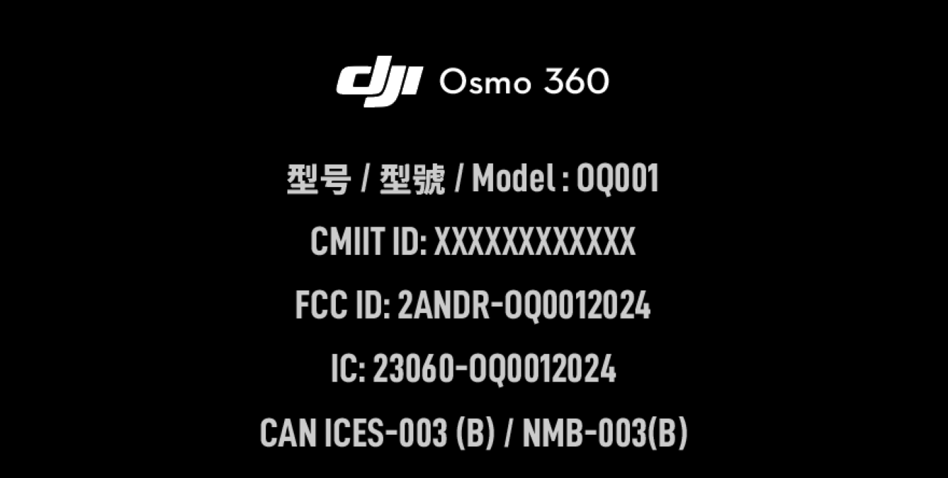 dji osmo 360 camera