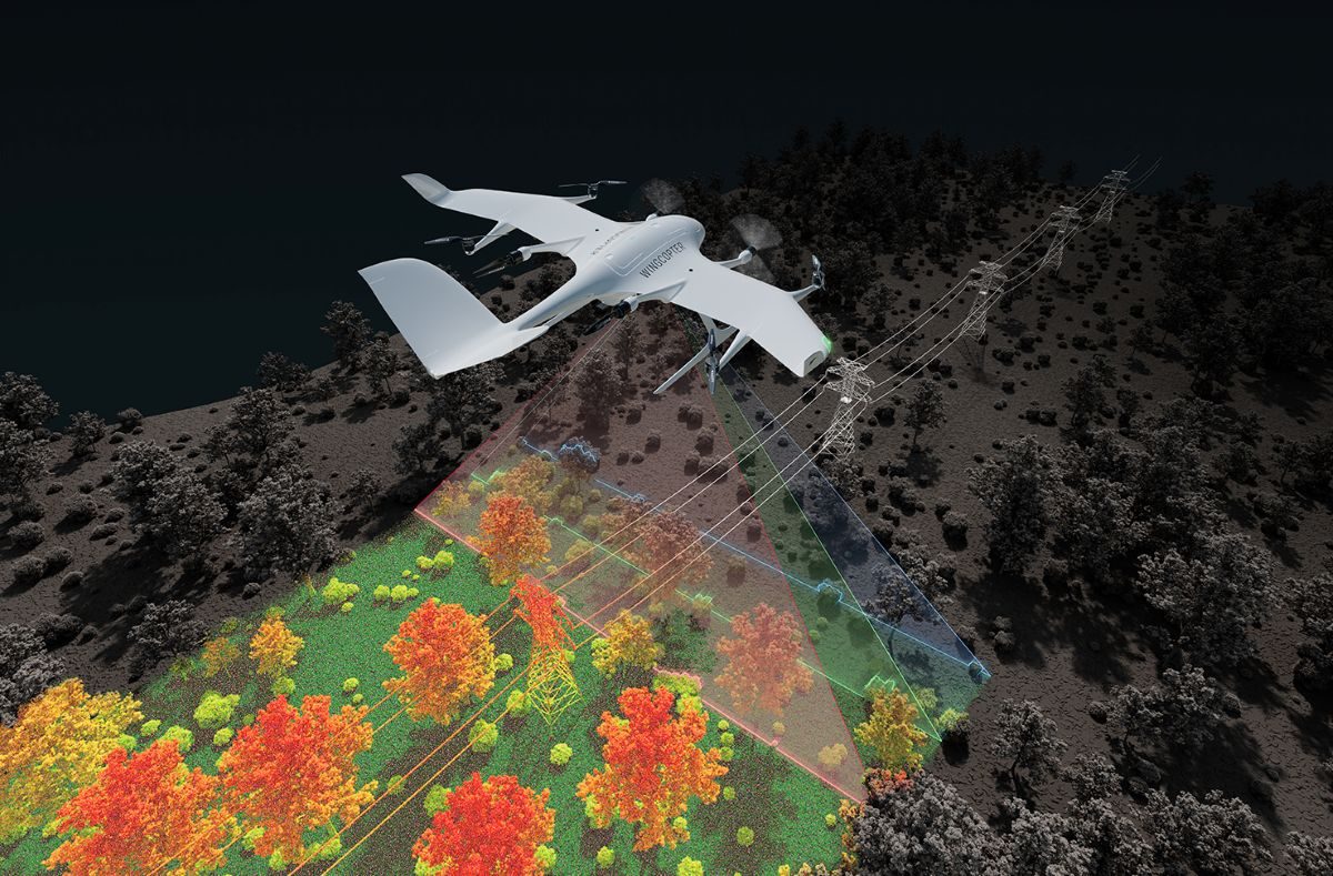 Дрон Wingcopter получил обновление LiDAR