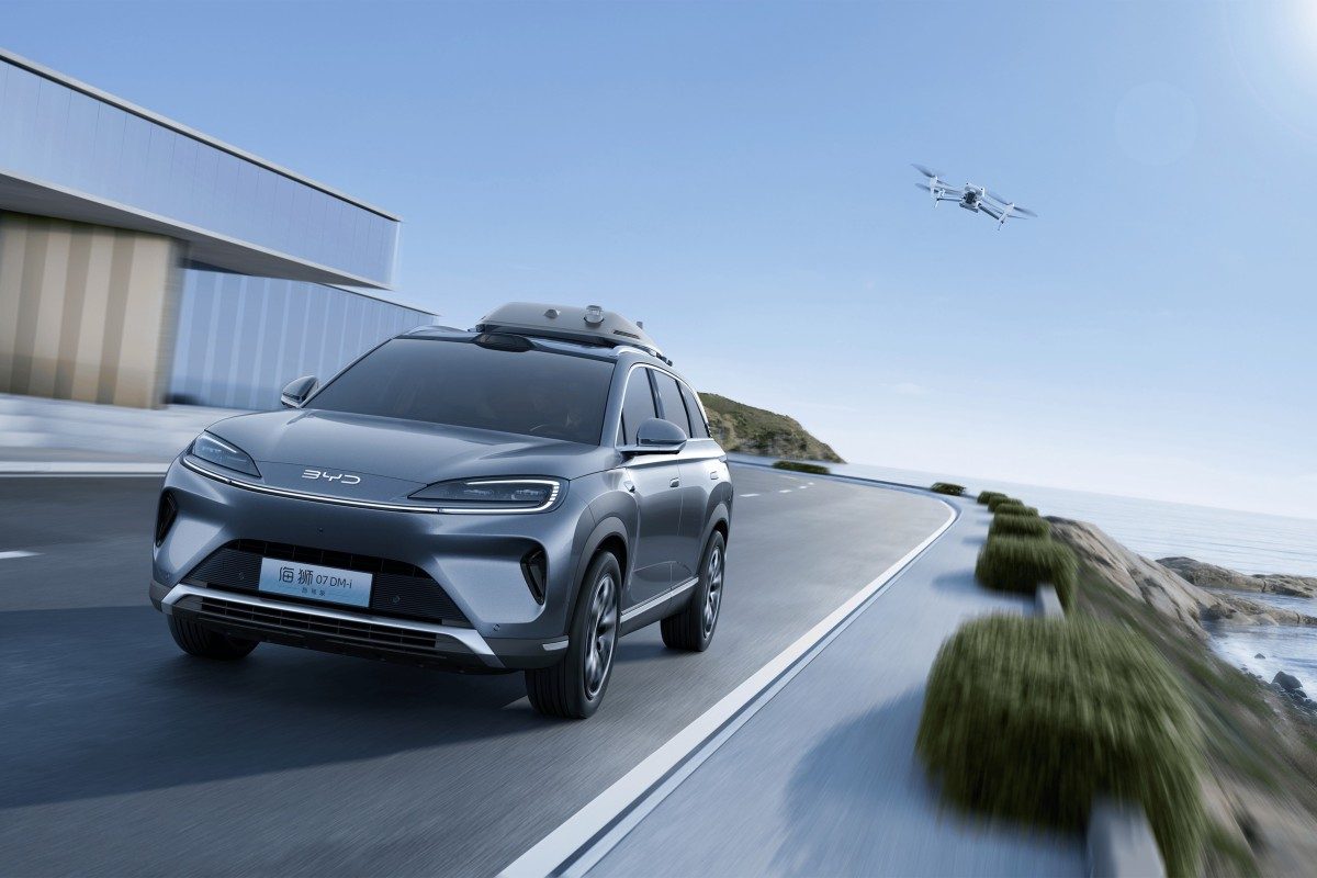 Дроны DJI теперь летают из автомобилей BYD — буквально!