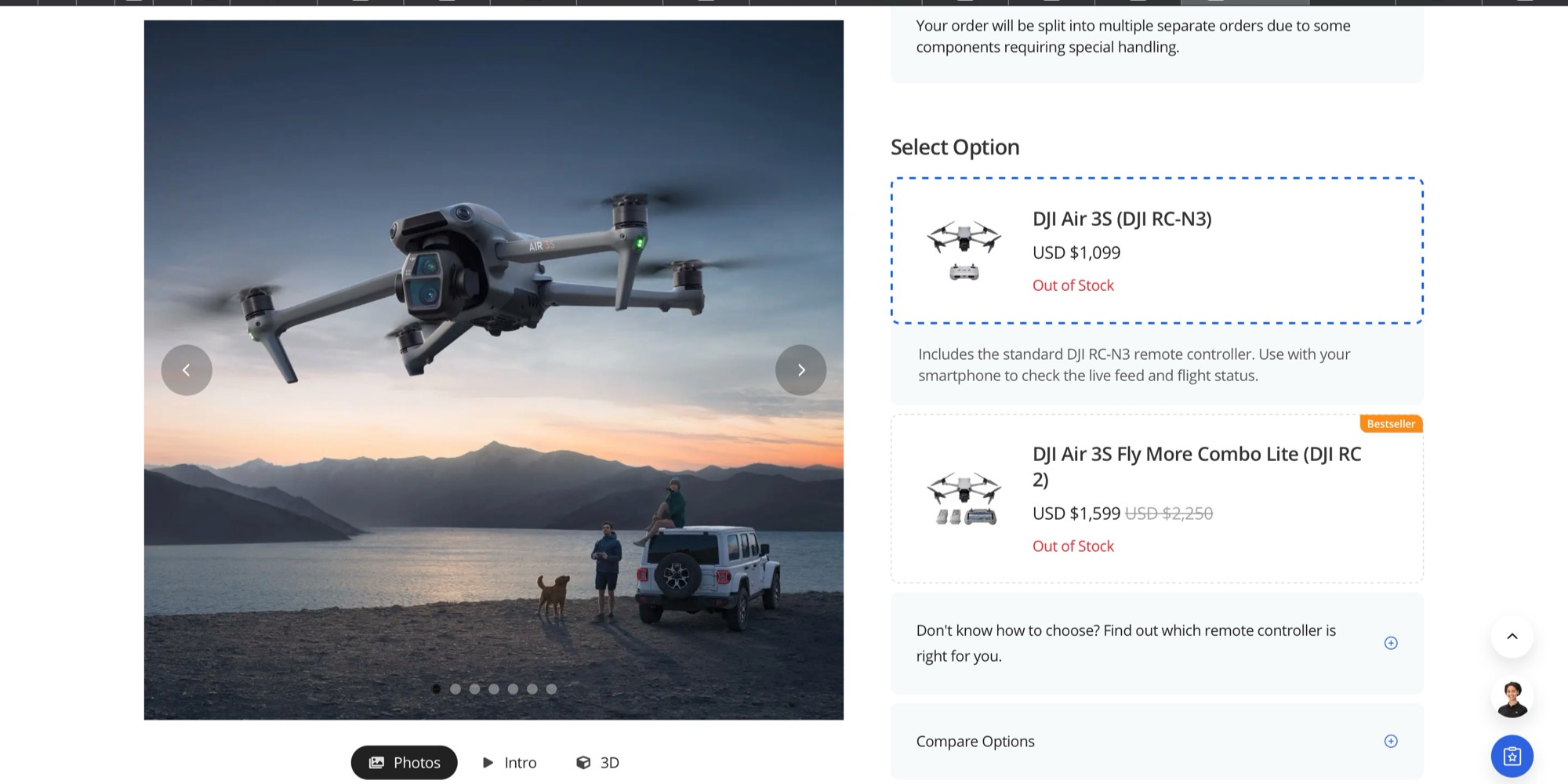 dji online store out of stock
