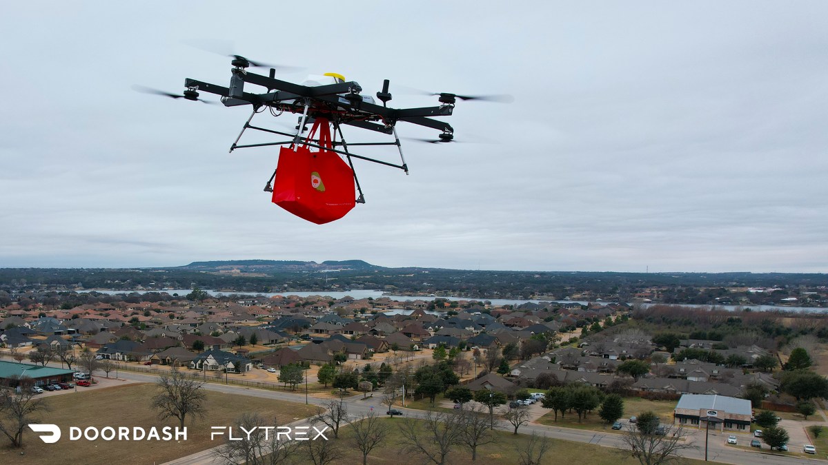 Flytrex drone delivery faa bvlos doordash