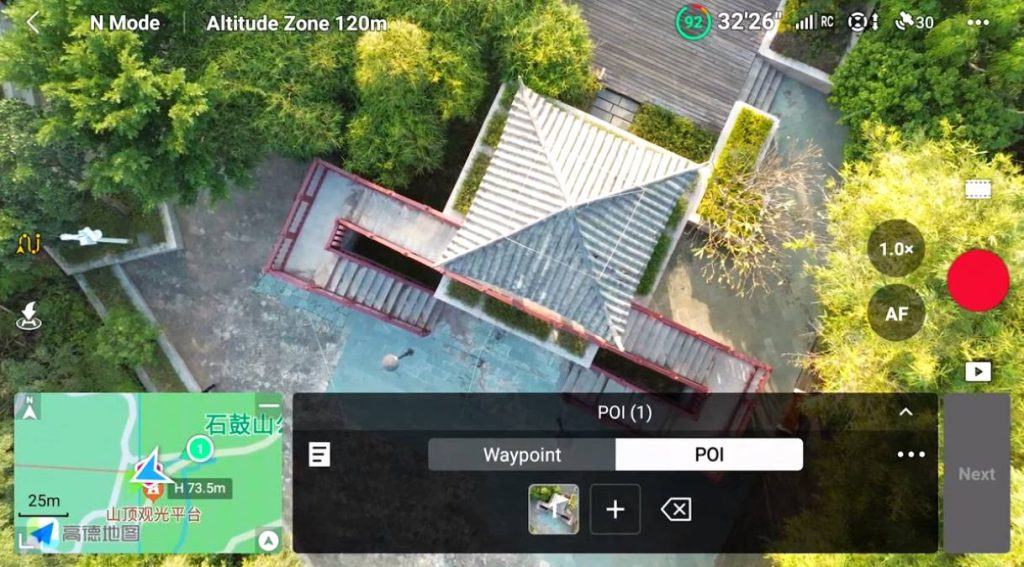 dji drone waypoint flight tutorial poi