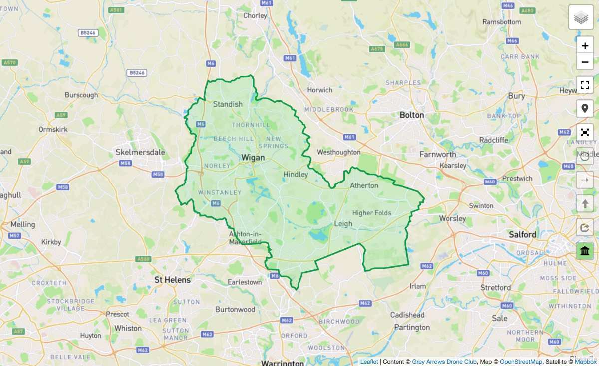 uk drone rules app scene map search where to fly