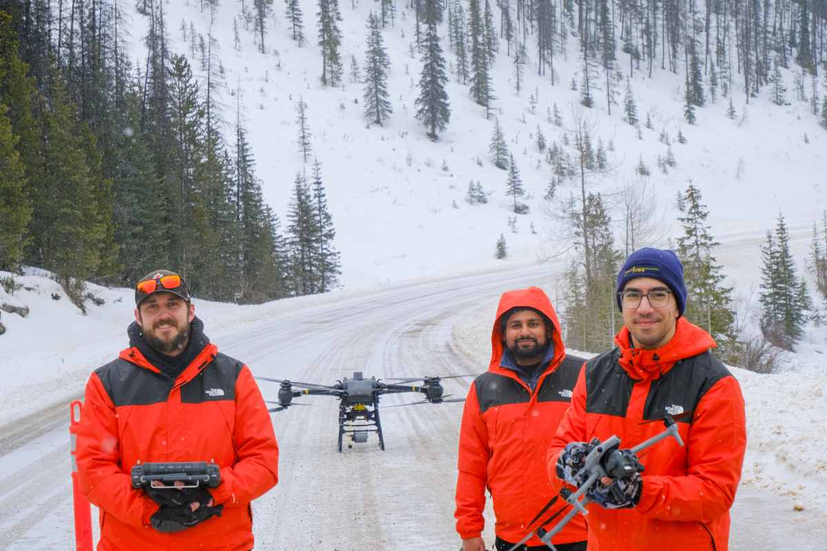 drone avalanche control canada avss explosives