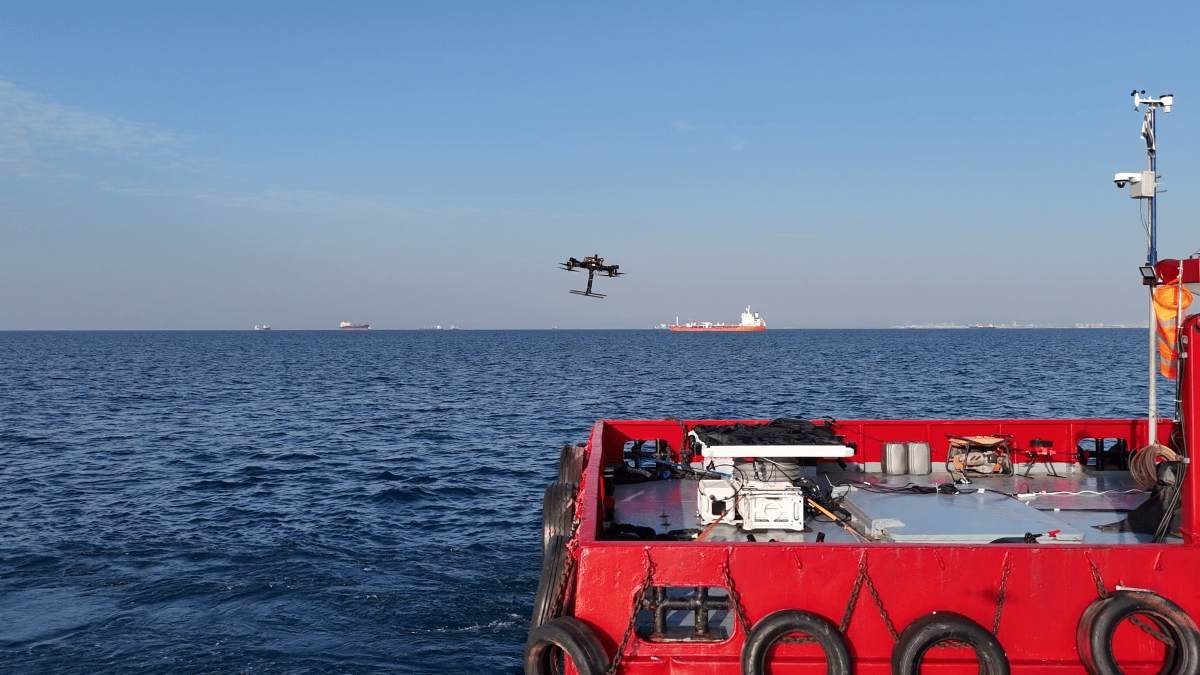 Эта система призвана улучшить посадку дронов в условиях бурного моря