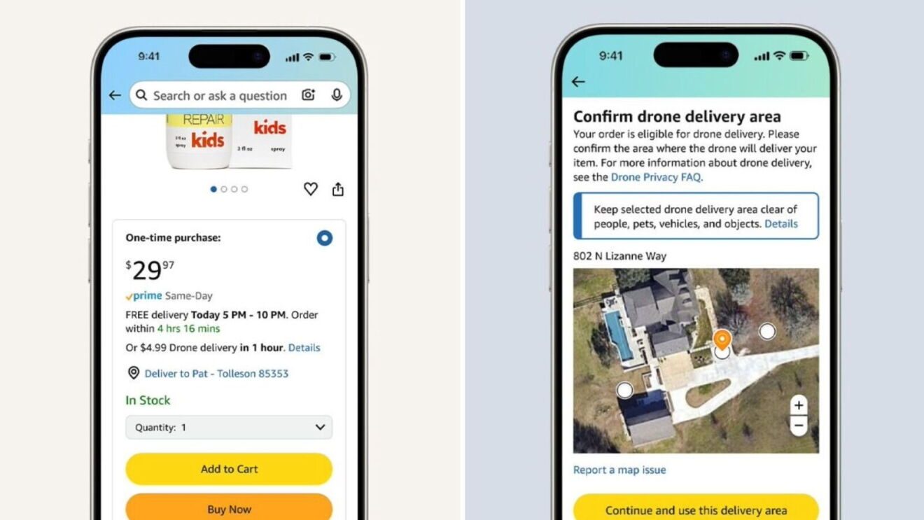 Amazon drone delivery order how