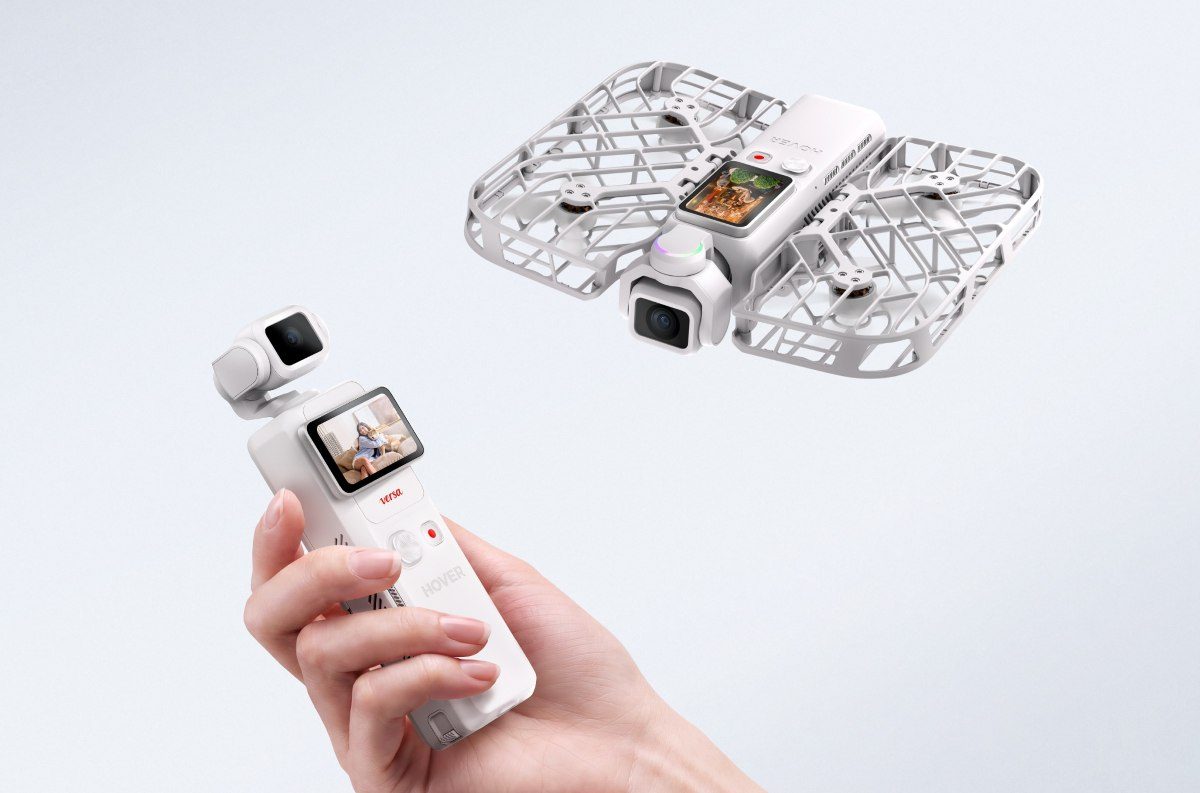 Hoverair versa gimbal camera drone